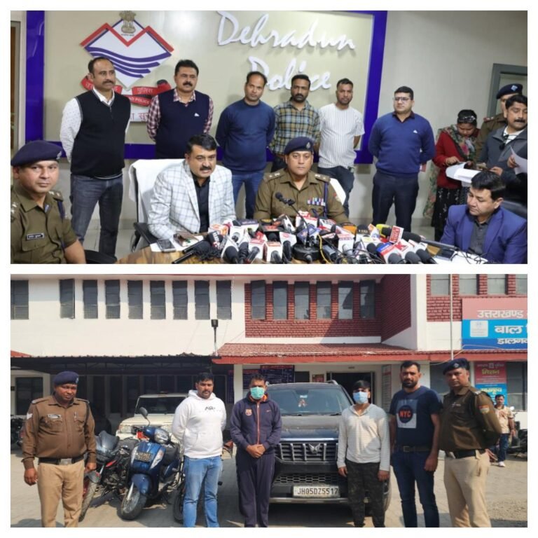 गैंगस्टर विक्रम हत्या काण्ड में लिप्त दो अभियुक्तों को STF और दून पुलिस ने अलग अलग जगह से किया गिरफ्तार, तीन महीने से कर रहे थे रेकी